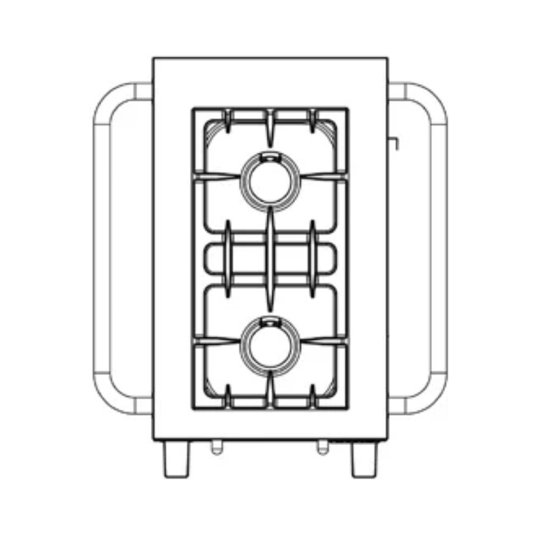 Lacanche Open&#39; Cook - 2 Burner Mobile Hob Module - Outdoor - Carvers Interiors - Carvers Interior