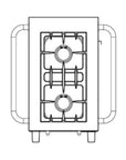 Lacanche Open' Cook - 2 Burner Mobile Hob Module - Outdoor - Carvers Interiors - Carvers Interior