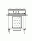 Lacanche Open' Cook - 3 Burner Mobile Hob Module - Outdoor - Carvers Interiors - Carvers Interior