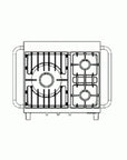 Lacanche Open' Cook - 3 Burner Mobile Hob Module - Outdoor - Carvers Interiors - Carvers Interior