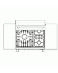 Lacanche Open' Cook - 3 Burner Mobile Hob Module Outdoor Kitchen - Carvers Interiors