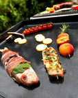 Lacanche Open' Cook - 700mm Wide Integrated Enamelled Plancha Hob with Lid - Outdoor - Carvers Interiors - Carvers Interior