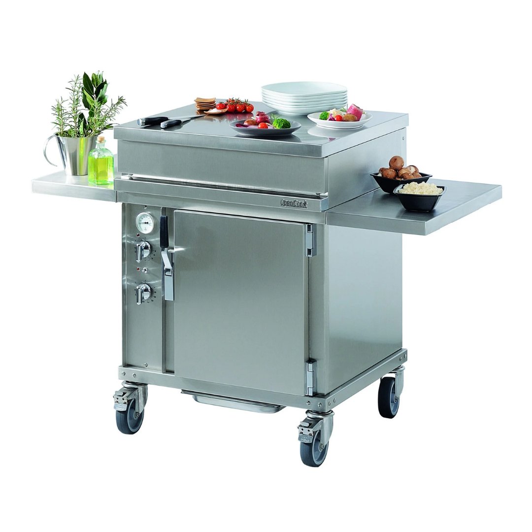 Lacanche Open' Cook - Electric Convection Oven Mobile Module and Shelves - Outdoor Kitchen - Carvers Interiors