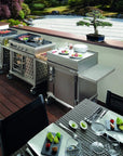 Lacanche Open' Cook - Electric Convection Oven Mobile Module and Shelves - Outdoor Kitchen - Carvers Interiors