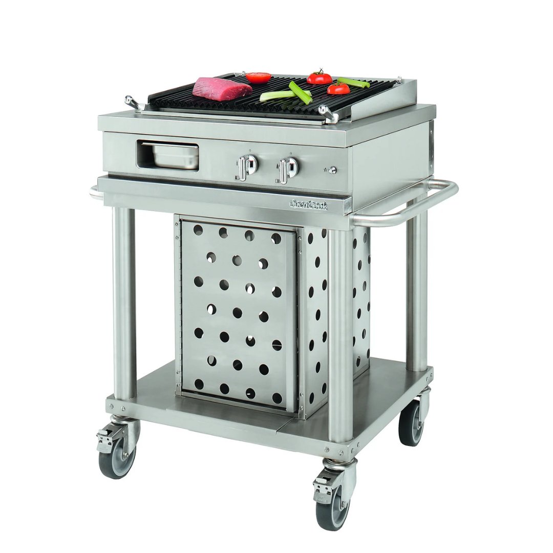 Lacanche Open&#39; Cook - Lava Rock Grill Mobile Module - Outdoor - Carvers Interiors - Carvers Interior