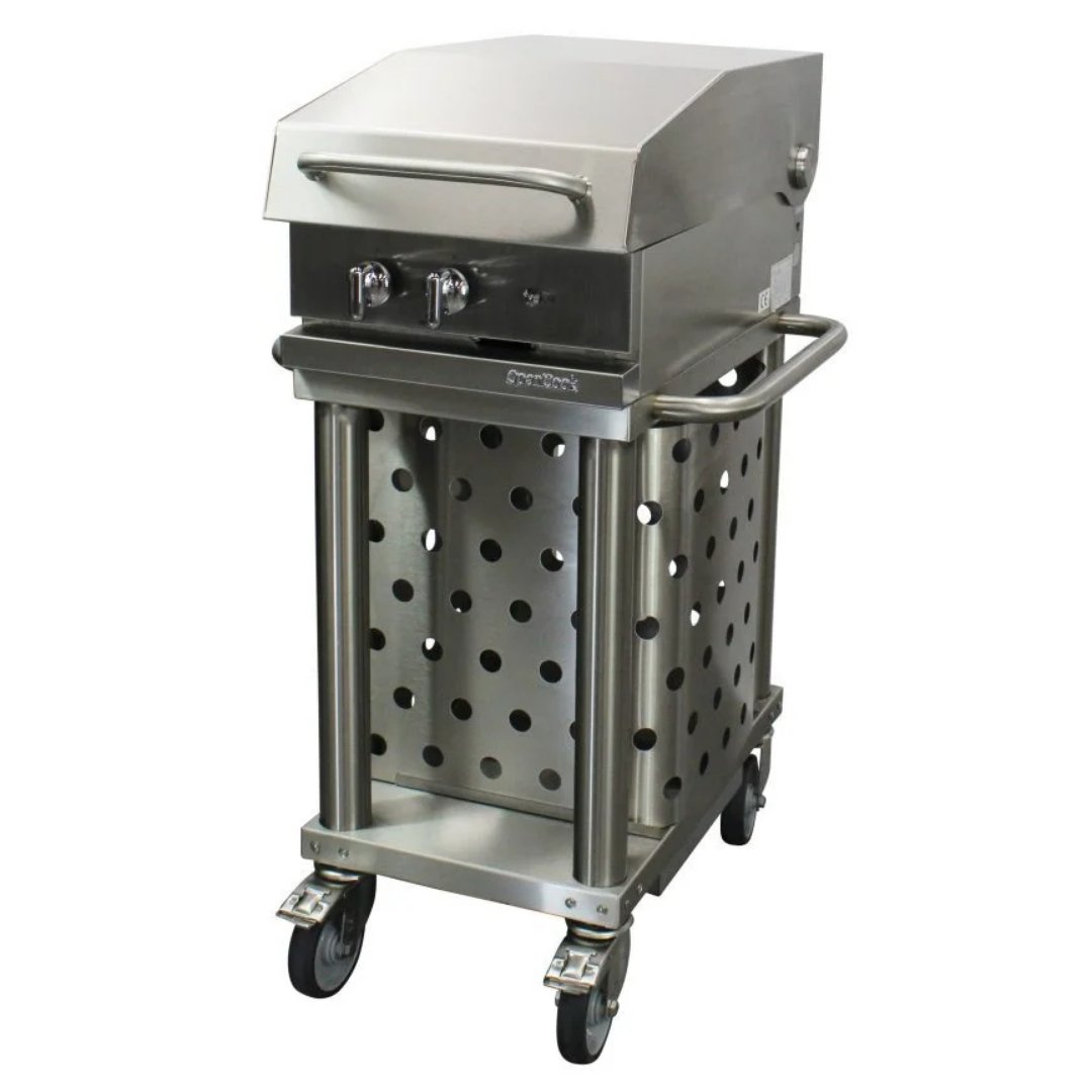 Lacanche Open&#39; Cook - Lava Rock Grill Mobile Module - Outdoor - Carvers Interiors - Carvers Interior