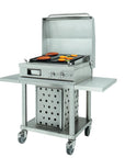 Lacanche Open' Cook - Lava Rock Grill Mobile Module With Self - Stabilising Lid and Shelves - Outdoor - Carvers Interiors - Carvers Interior