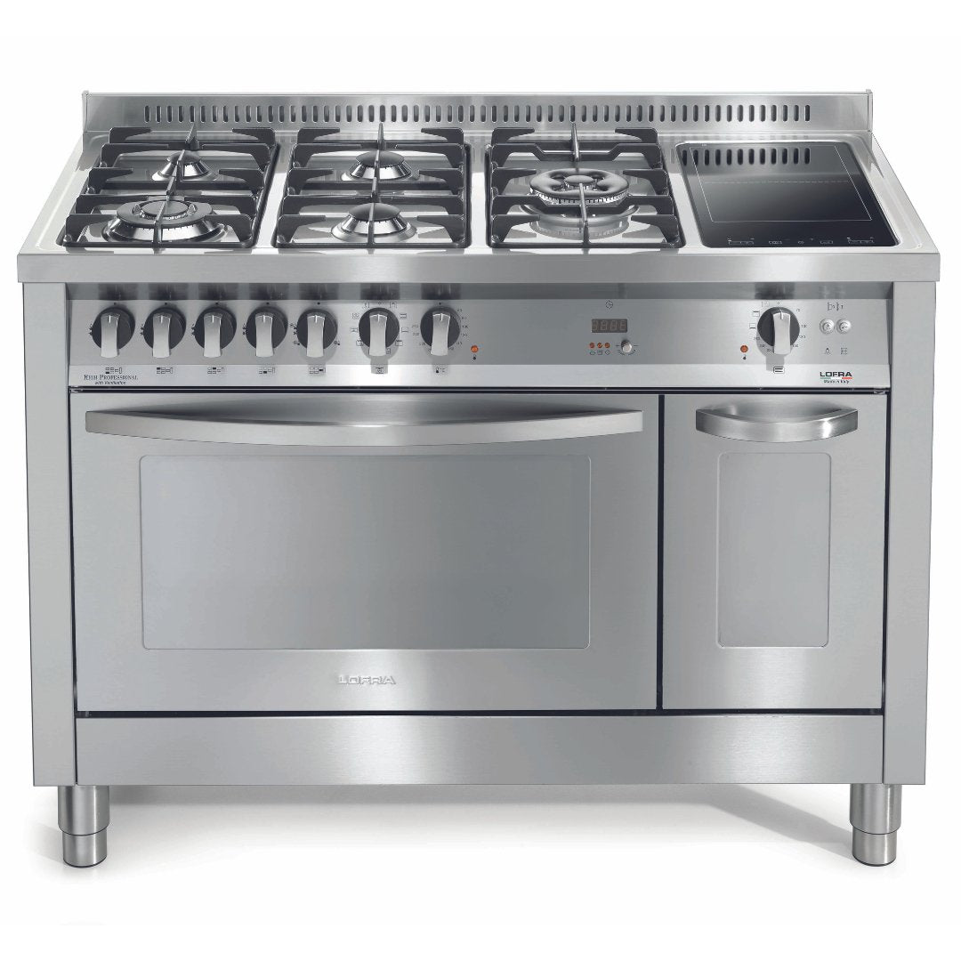 Lofra - Professional 120 cm Mixed Hob Double Electric Oven Dual Fuel Range Cooker - Stainless Steel - Carvers Interiors - Carvers Interior