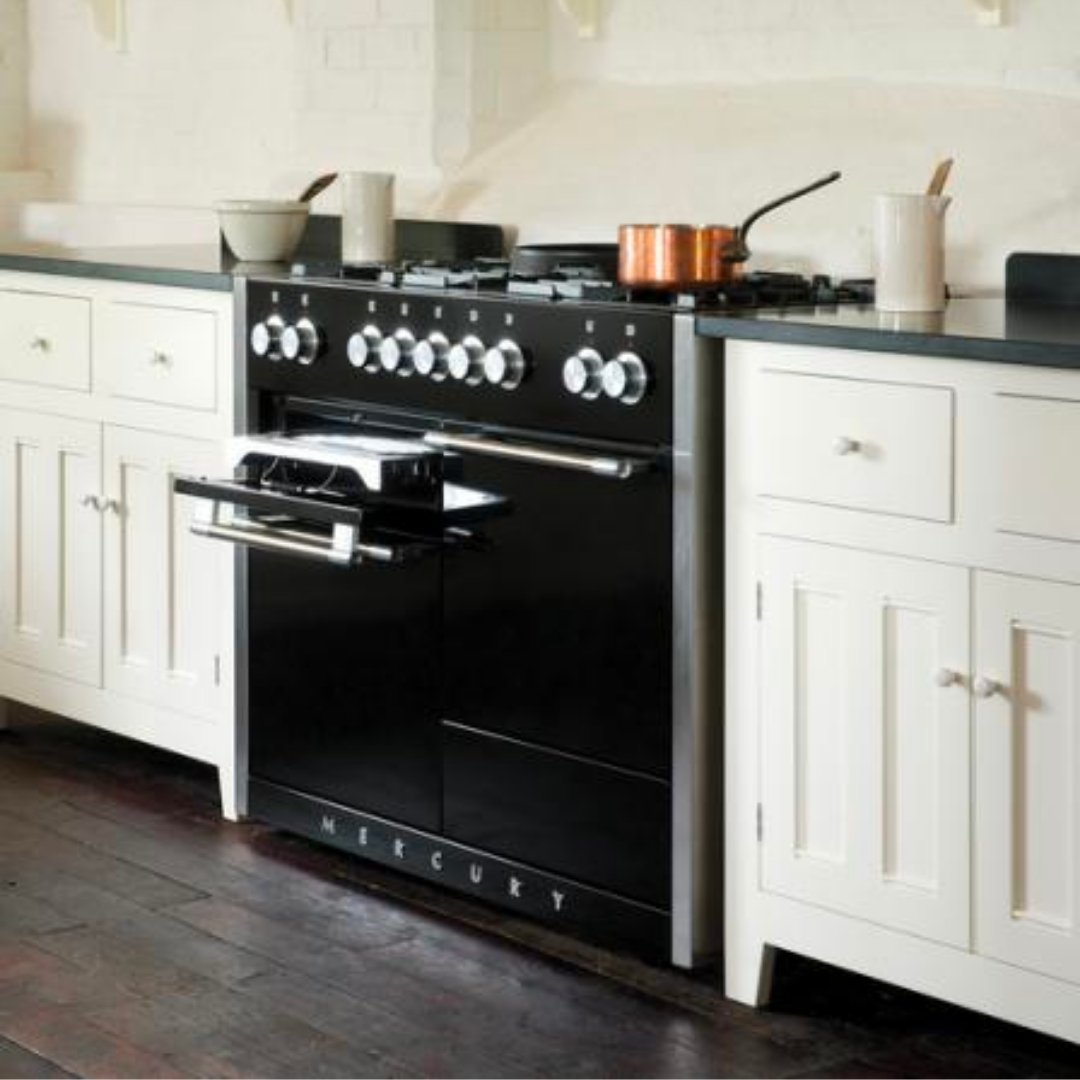 Mercury 1000 Dual Fuel Range Cooker - Ash Black - Carvers Interiors - Carvers Interior