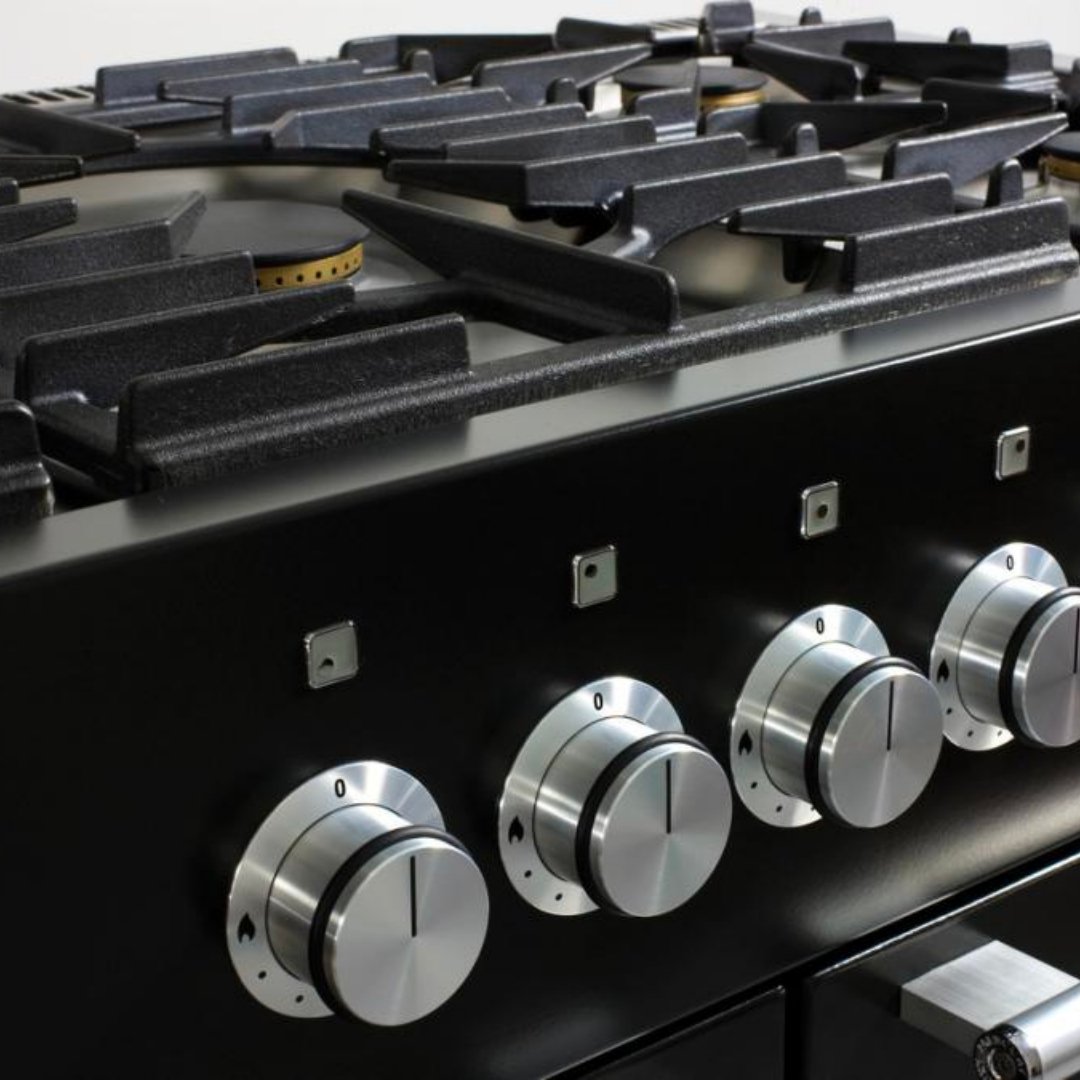 Mercury 1000 Dual Fuel Range Cooker - Ash Black - Available Now - Carvers Interiors - Carvers Interior