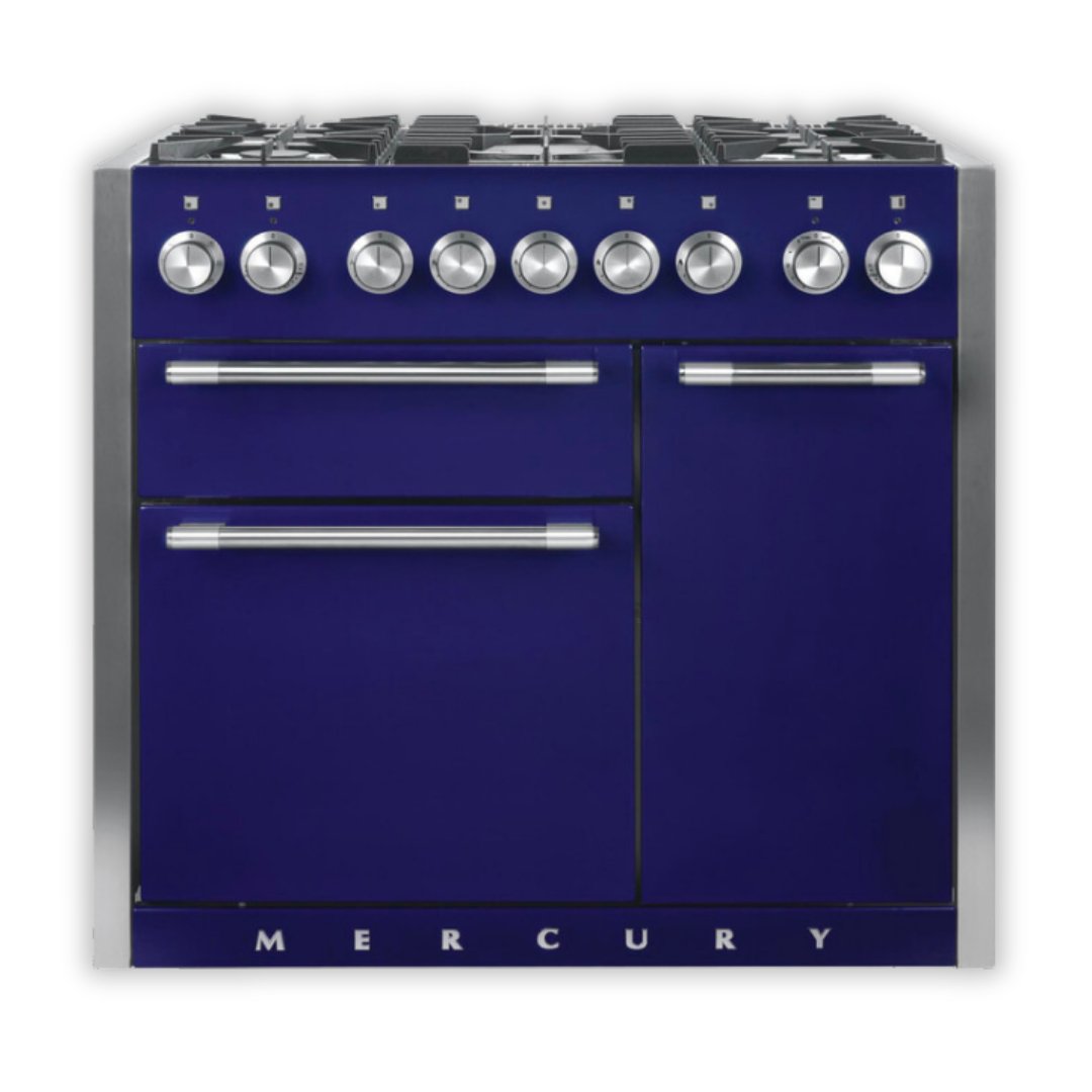 Mercury 1000 Dual Fuel Range Cooker - Blueberry - Carvers Interiors - Carvers Interior