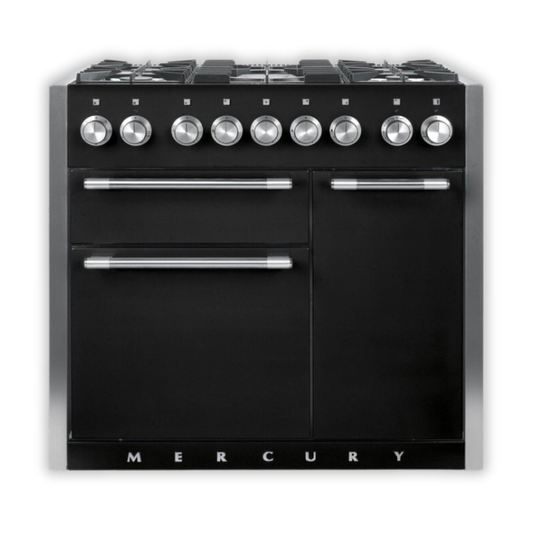 Mercury 1000 Dual Fuel Range Cooker - Liquorice - Carvers Interiors - Carvers Interior