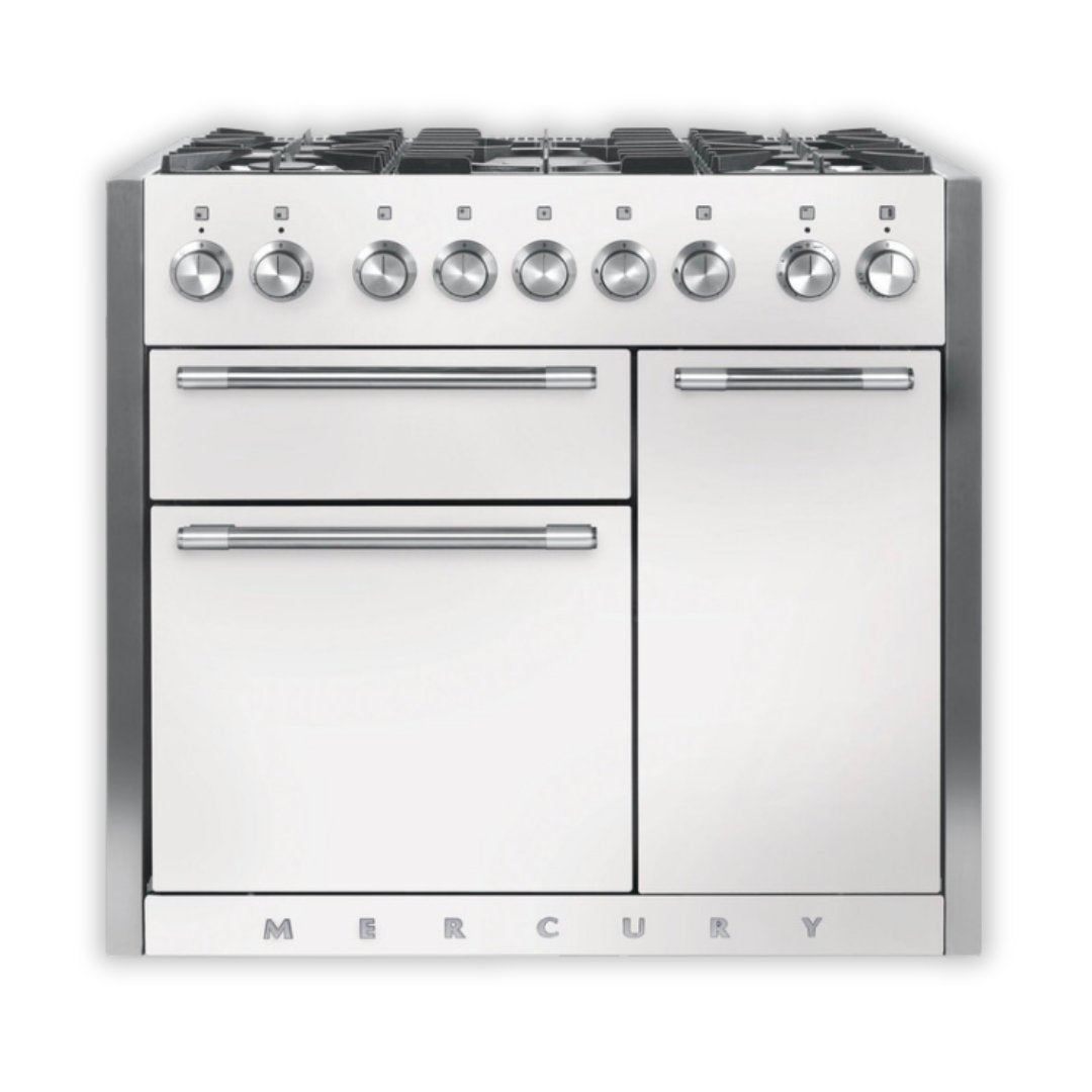 Mercury 1000 Dual Fuel Range Cooker - Snowdrop - Carvers Interiors - Carvers Interior