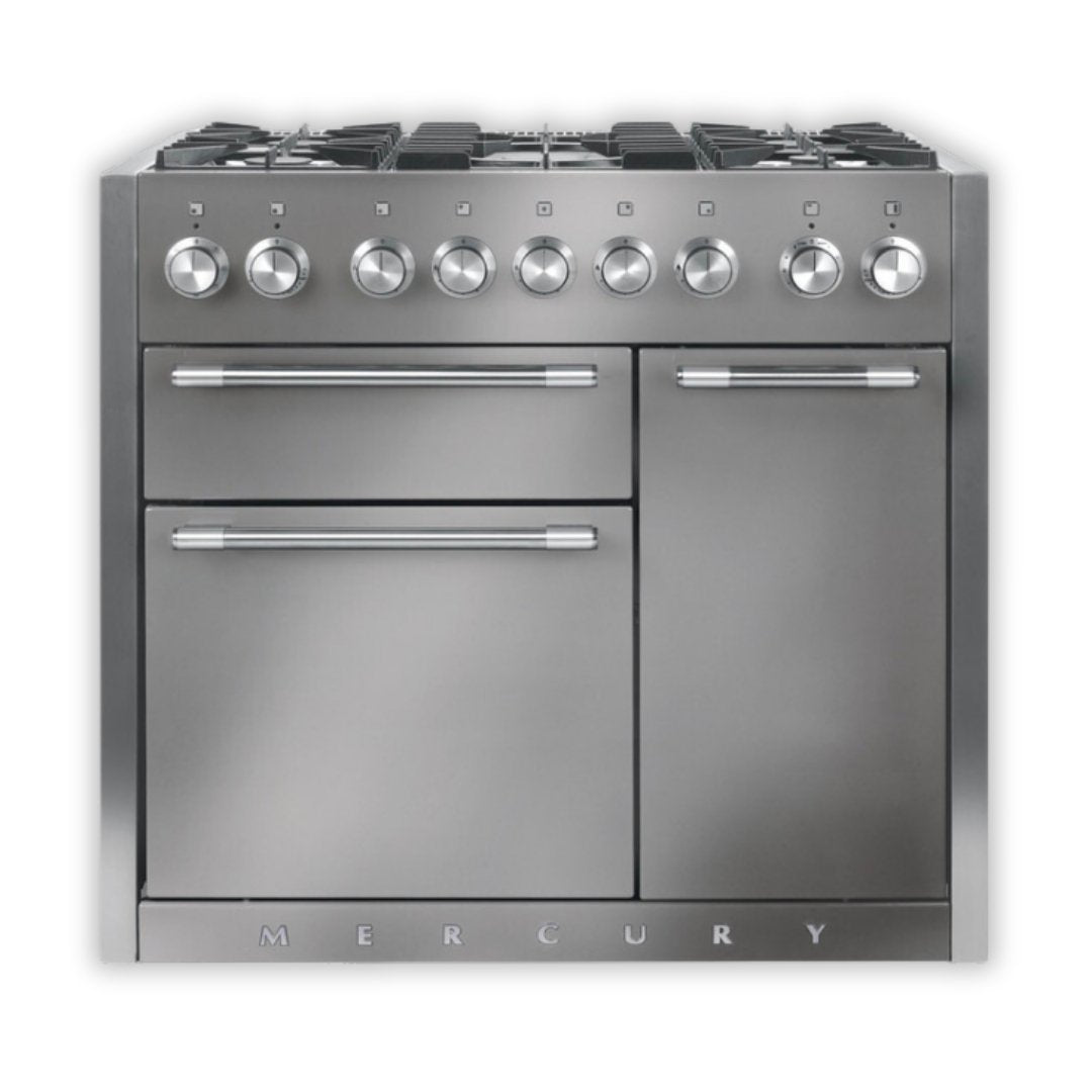 Mercury 1000 Dual Fuel Range Cooker - Stainless Steel - Carvers Interiors - Carvers Interior