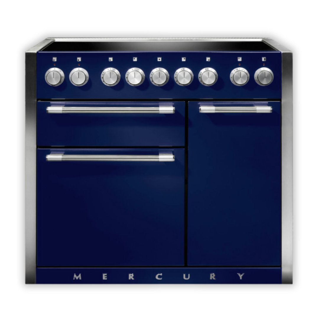 Mercury 1000 Range Cooker with Induction Hob - Blueberry - Carvers Interiors - Carvers Interior