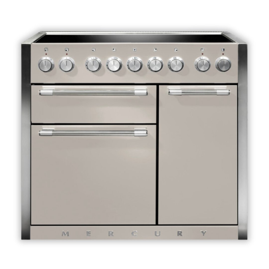 Mercury 1000 Range Cooker with Induction Hob - Oyster - Carvers Interiors - Carvers Interior