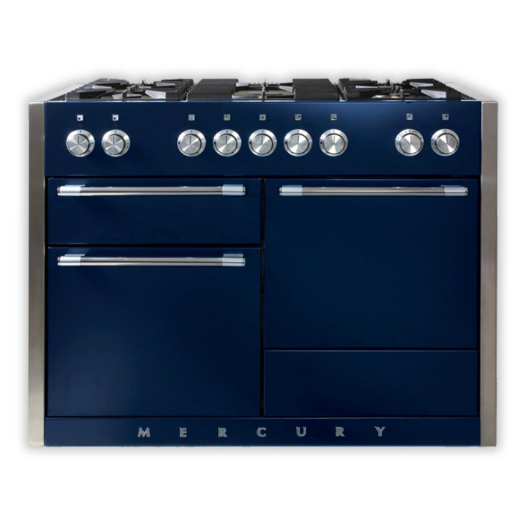 Mercury 1200 Dual Fuel Range Cooker - Indigo - Carvers Interiors - Carvers Interior