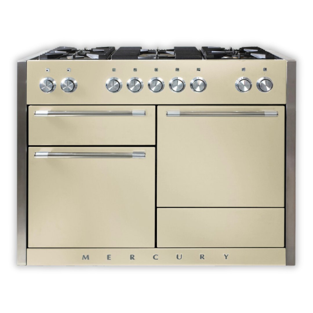 Mercury 1200 Dual Fuel Range Cooker - Oyster - Carvers Interiors - Carvers Interior