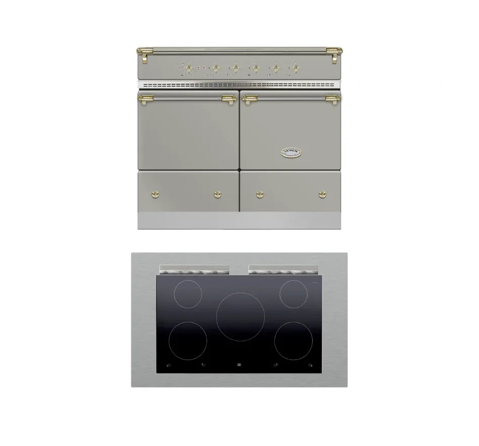 Lacanche Cluny Classic 1000mm Range Cooker - Stainless Steel/Brass (Induction Hob) - ESTIMATED JANUARY