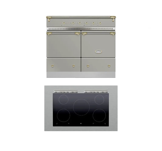 Lacanche Cluny Classic 1000mm Range Cooker - Stainless Steel/Brass (Induction Hob) - ESTIMATED JANUARY
