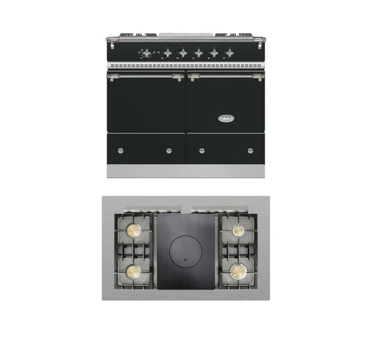Lacanche Cluny Classic 1000mm Range Cooker - Anthracite/Nickel (Traditional Hob) - ESTIMATED DECEMBER