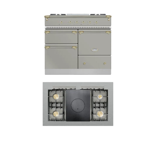 Lacanche Macon Classic 1000mm Range Cooker - Stainless Steel/Brass (Traditional Hob) - ESTIMATED DECEMBER
