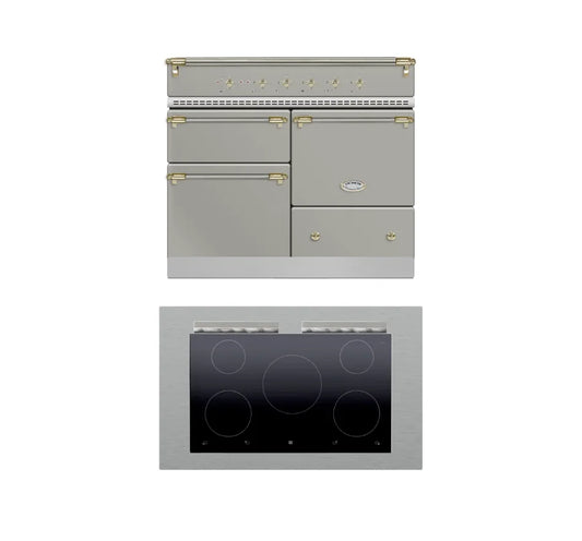 Lacanche Macon Classic 1000mm Range Cooker - Stainless Steel/Brass (Induction Hob) - ESTIMATED JANUARY