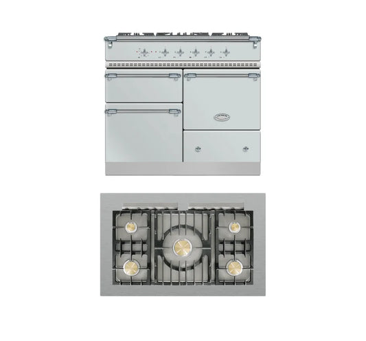 Lacanche Macon Classic 1000mm Range Cooker - Mist Grey/Chrome - ESTIMATED DECEMBER