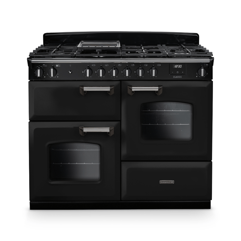 Rangemaster Classic 110cm Dual Fuel Range Cooker - New - Carvers Interiors - Rangemaster