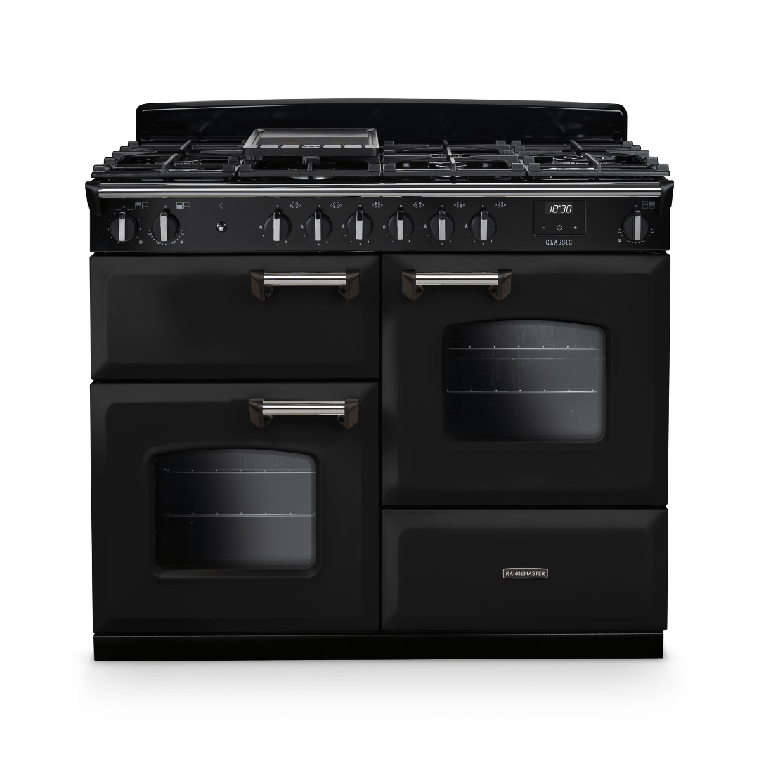 Rangemaster Classic 110cm Dual Fuel Range Cooker - New - Carvers Interiors - Rangemaster
