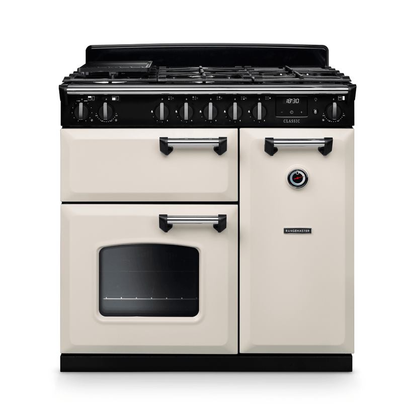 Rangemaster Classic 90cm Dual Fuel Range Cooker - New - Carvers Interiors - Rangemaster