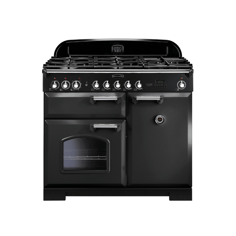 Rangemaster Classic Deluxe 100cm Dual Fuel Range Cooker - Carvers Interiors - Rangemaster