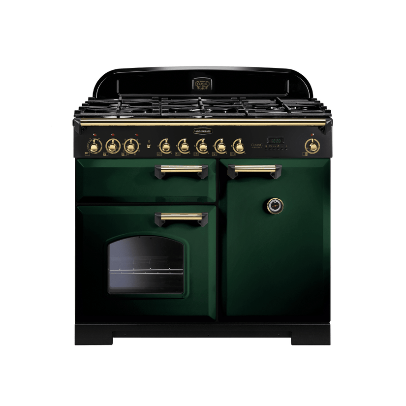 Rangemaster Classic Deluxe 100cm Dual Fuel Range Cooker - Carvers Interiors - Rangemaster