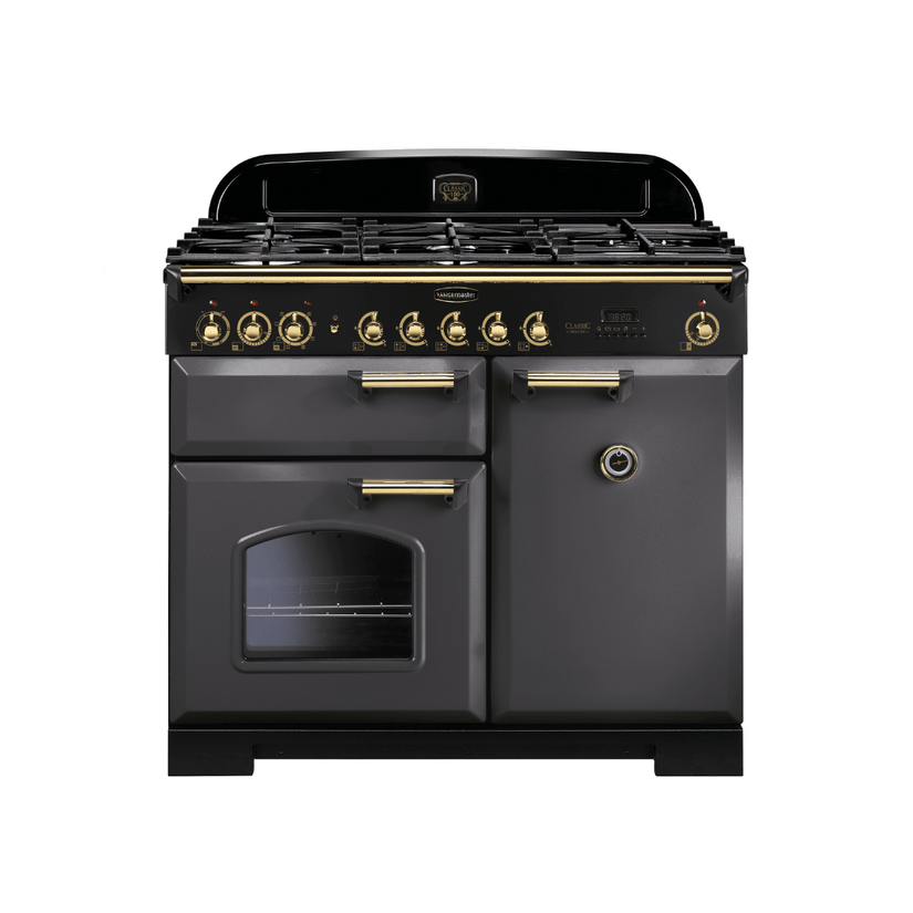 Rangemaster Classic Deluxe 100cm Dual Fuel Range Cooker - Carvers Interiors - Rangemaster