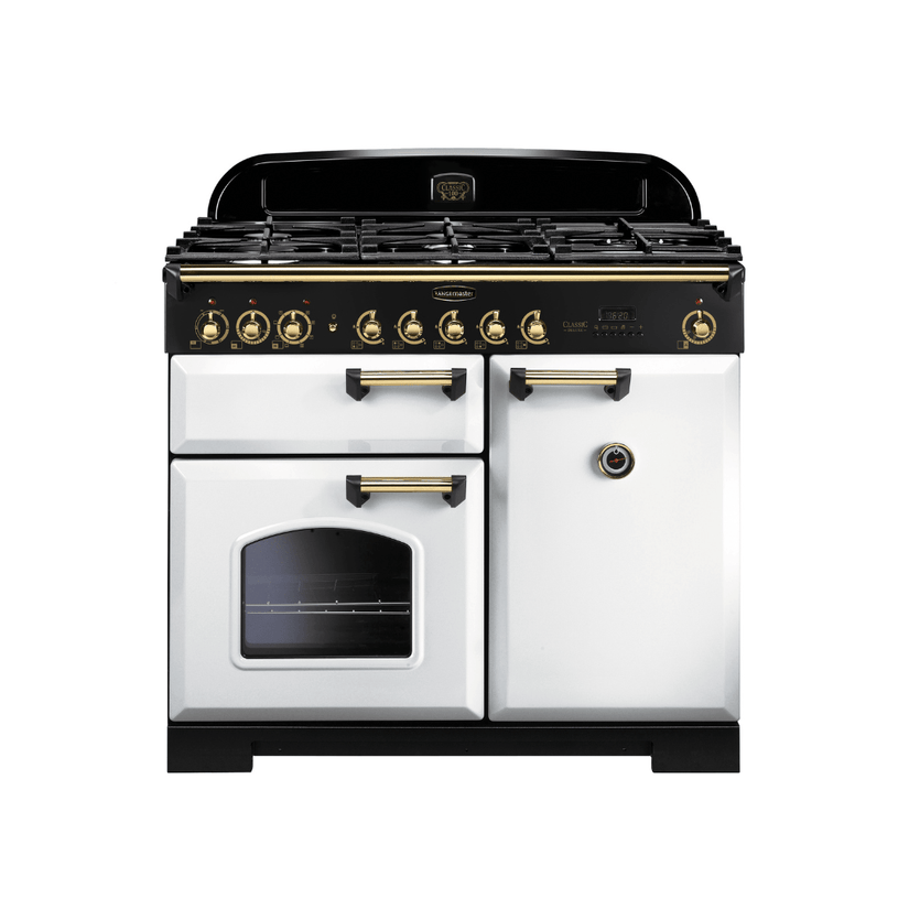 Rangemaster Classic Deluxe 100cm Dual Fuel Range Cooker - Carvers Interiors - Rangemaster