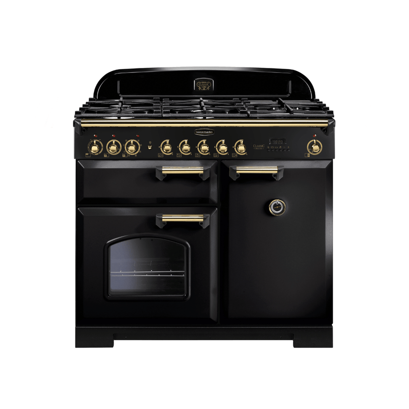 Rangemaster Classic Deluxe 100cm Dual Fuel Range Cooker - Carvers Interiors - Rangemaster