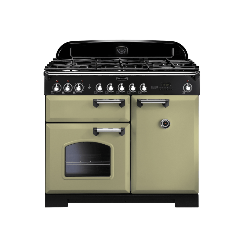 Rangemaster Classic Deluxe 100cm Dual Fuel Range Cooker - Carvers Interiors - Rangemaster