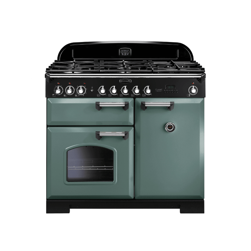 Rangemaster Classic Deluxe 100cm Dual Fuel Range Cooker - Carvers Interiors - Rangemaster