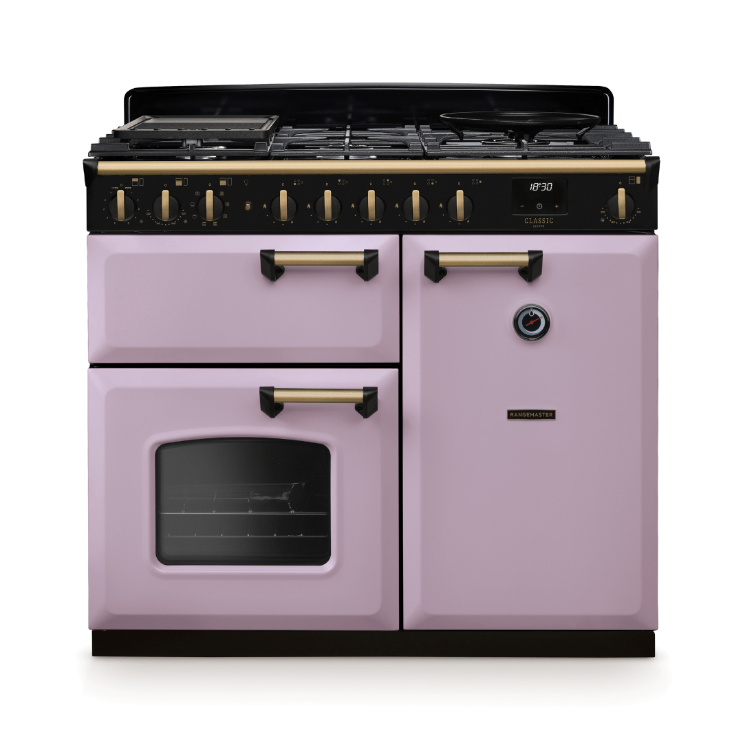 Rangemaster Classic Deluxe 100cm Dual Fuel Range Cooker - New - Carvers Interiors - Rangemaster