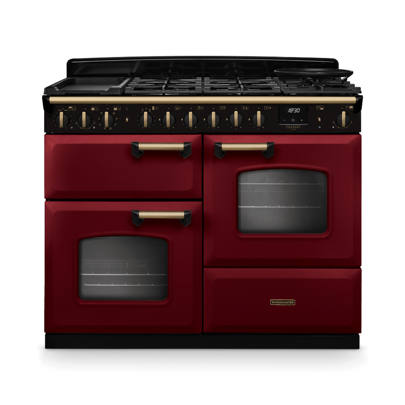 Rangemaster Classic Deluxe 110cm Dual Fuel Range Cooker - New - Carvers Interiors - Rangemaster