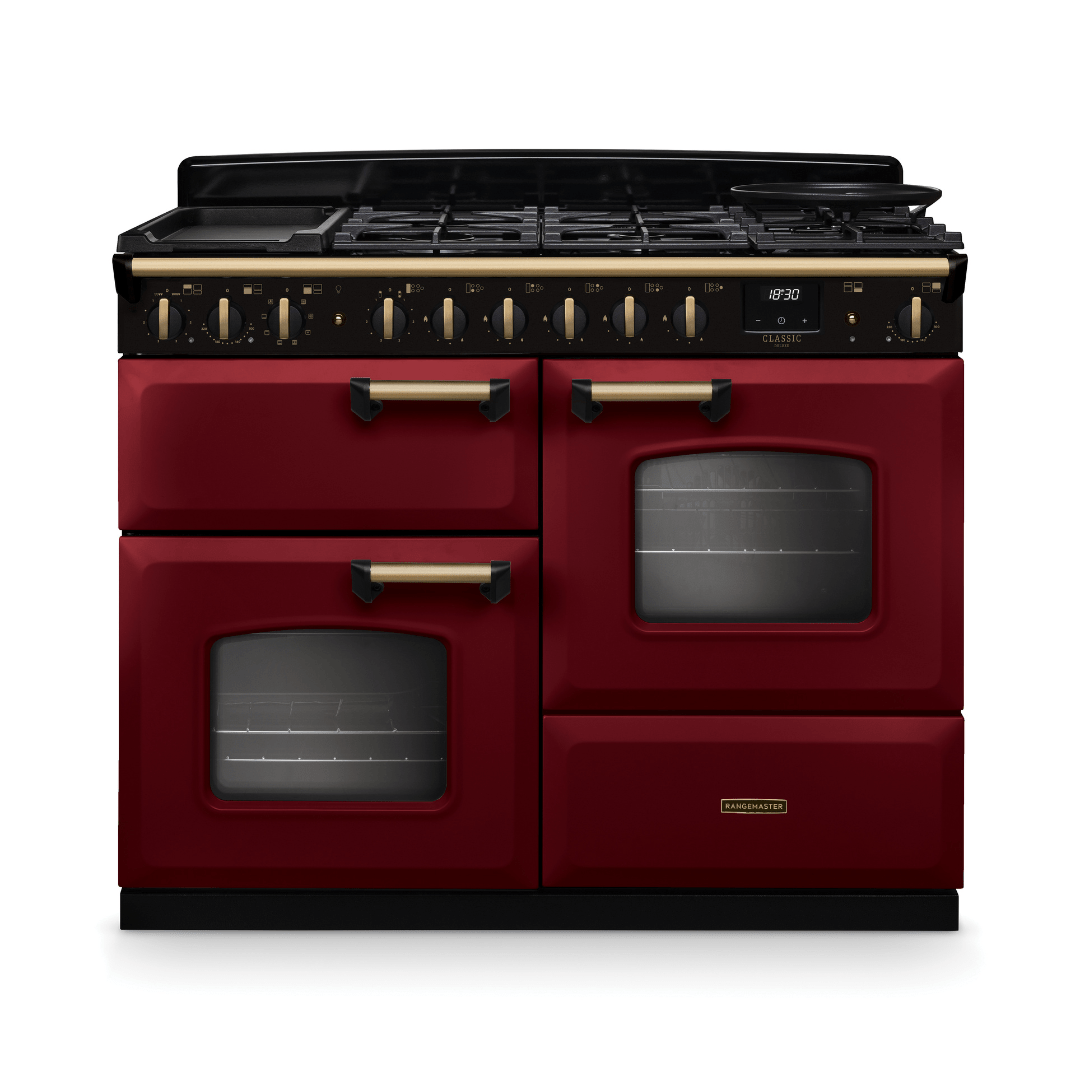 Rangemaster Classic Deluxe 110cm Dual Fuel Range Cooker - New - Carvers Interiors - Rangemaster