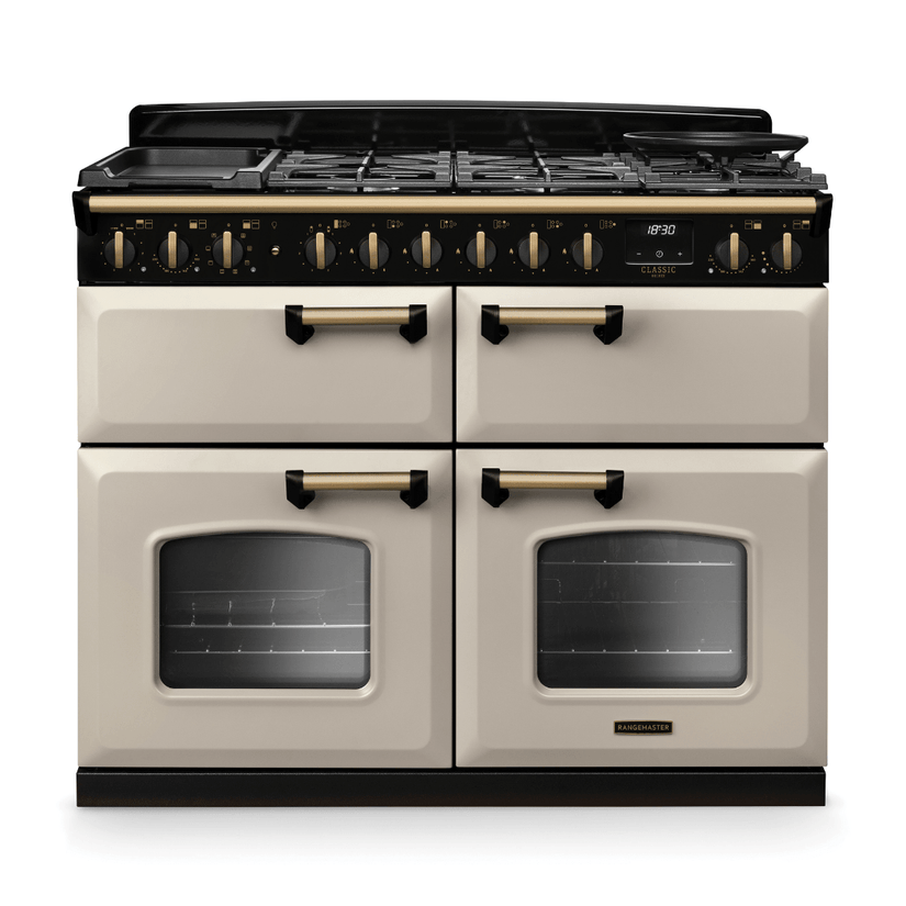 Rangemaster Classic Deluxe 110cm Dual Fuel Range Cooker - New - Carvers Interiors - Rangemaster