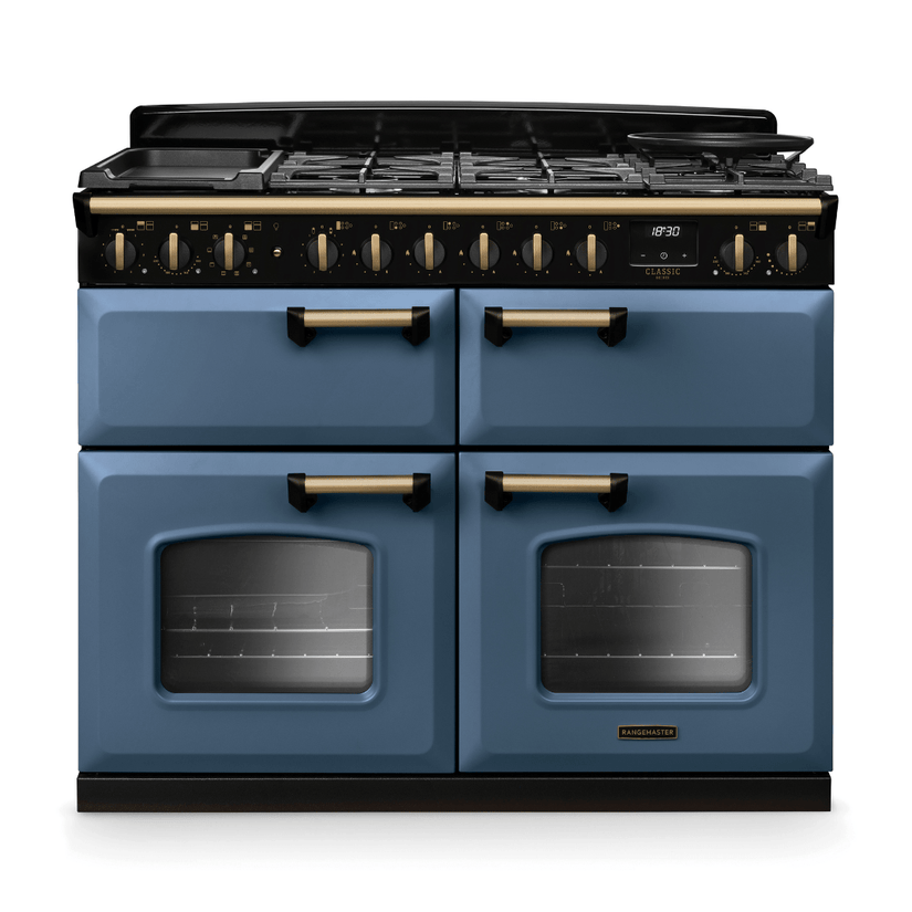 Rangemaster Classic Deluxe 110cm Dual Fuel Range Cooker - New - Carvers Interiors - Rangemaster