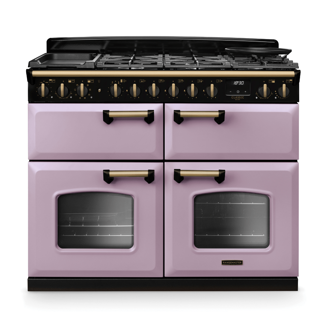 Rangemaster Classic Deluxe 110cm Dual Fuel Range Cooker - New - Carvers Interiors - Rangemaster