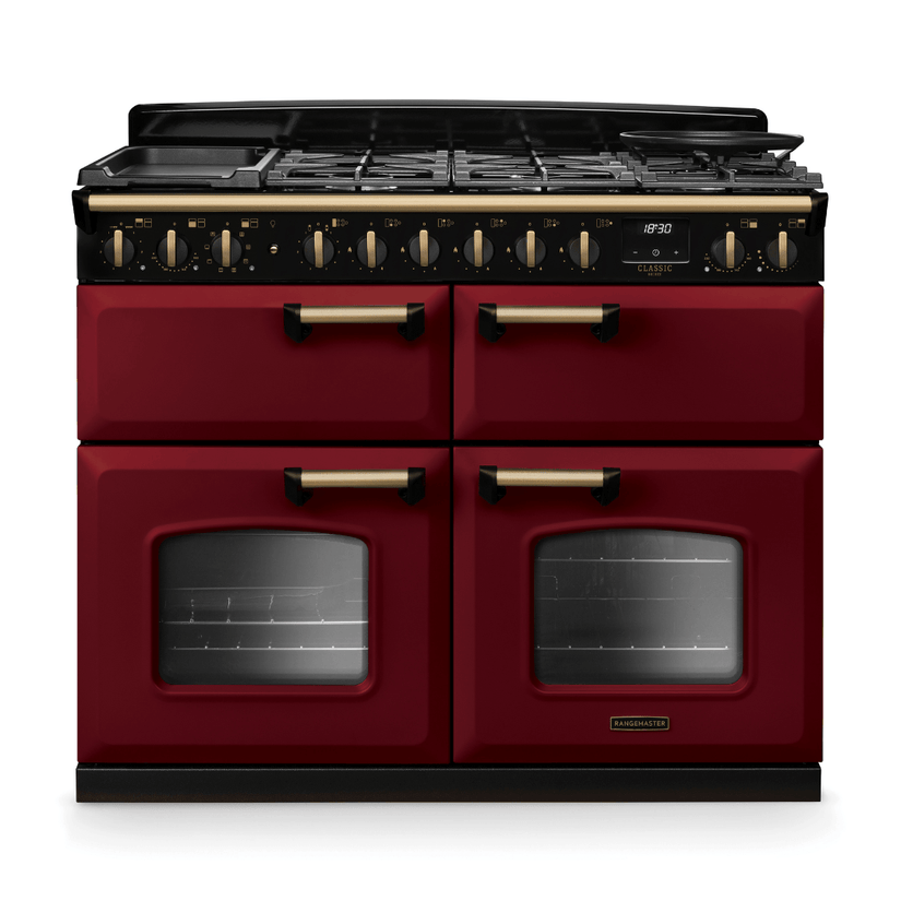 Rangemaster Classic Deluxe 110cm Dual Fuel Range Cooker - New - Carvers Interiors - Rangemaster