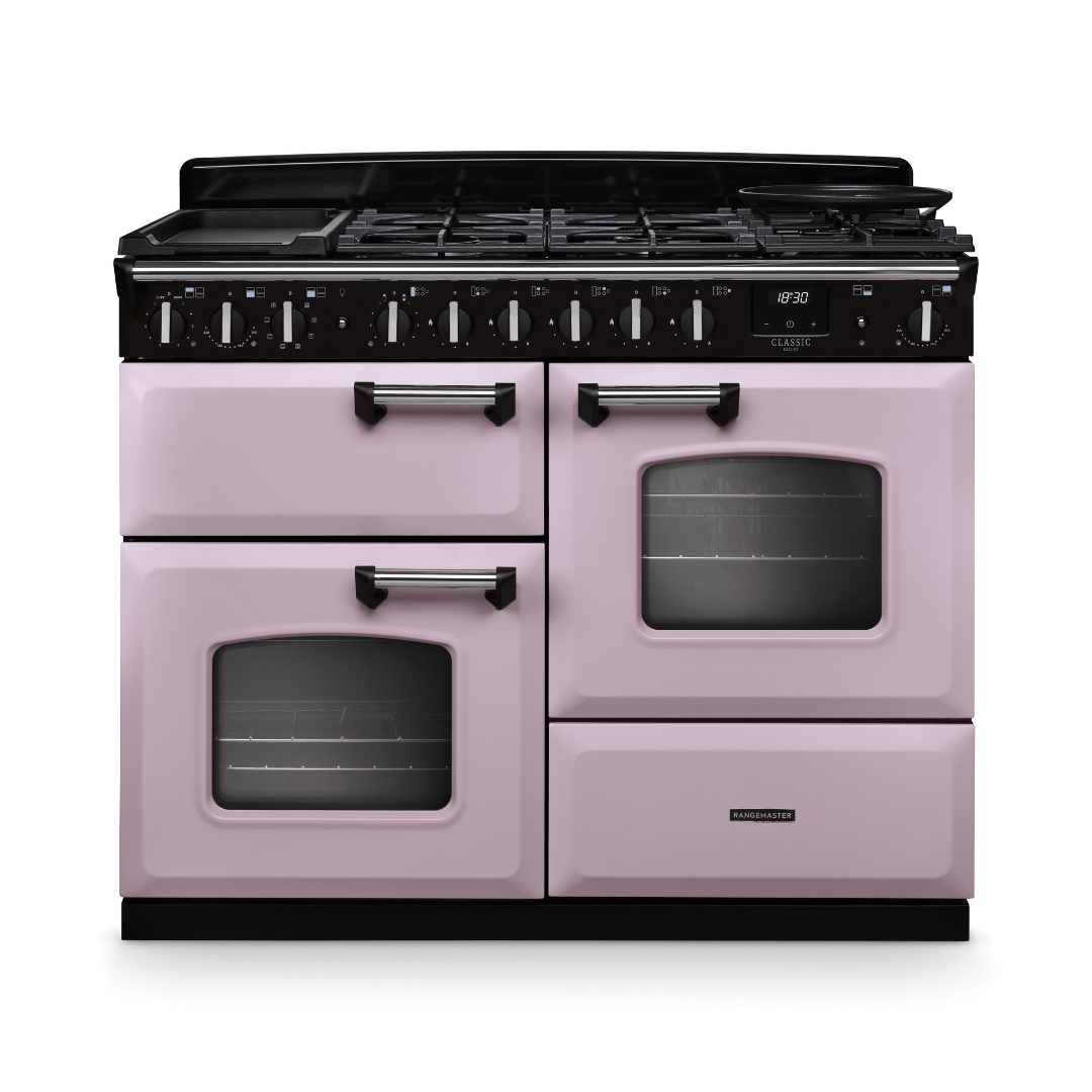 Rangemaster Classic Deluxe 110cm Dual Fuel Range Cooker - New - Carvers Interiors - Rangemaster