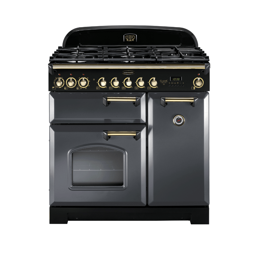 Rangemaster Classic Deluxe 90cm Dual Fuel Range Cooker - Carvers Interiors - Rangemaster