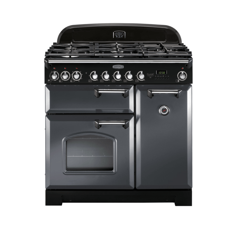 Rangemaster Classic Deluxe 90cm Dual Fuel Range Cooker - Carvers Interiors - Rangemaster