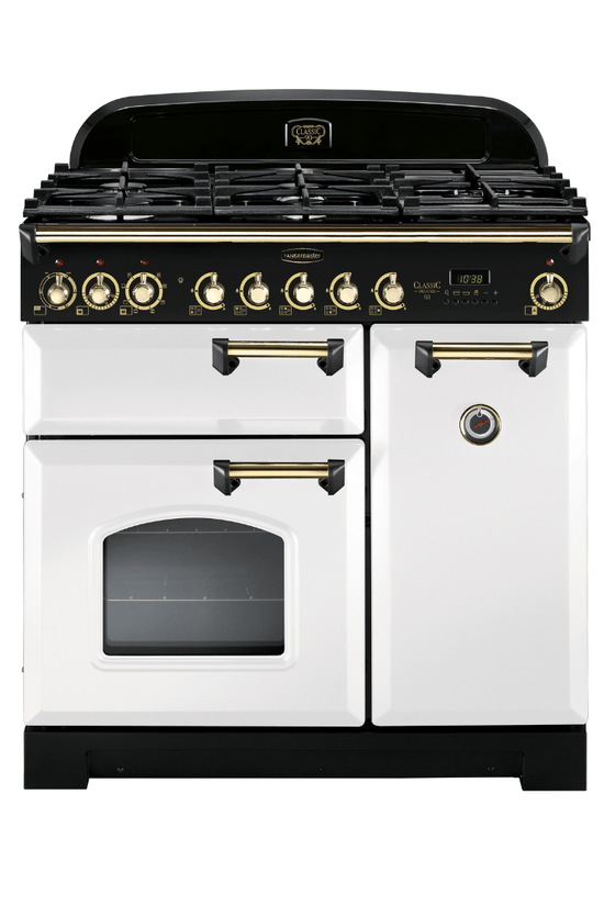 Rangemaster Classic Deluxe 90cm Dual Fuel Range Cooker - Carvers Interiors - Rangemaster