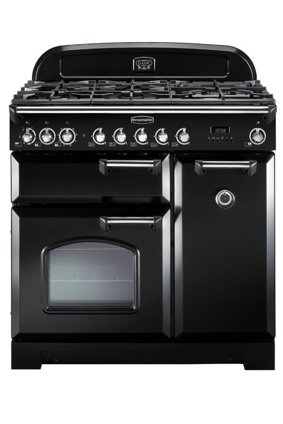 Rangemaster Classic Deluxe 90cm Dual Fuel Range Cooker - Carvers Interiors - Rangemaster